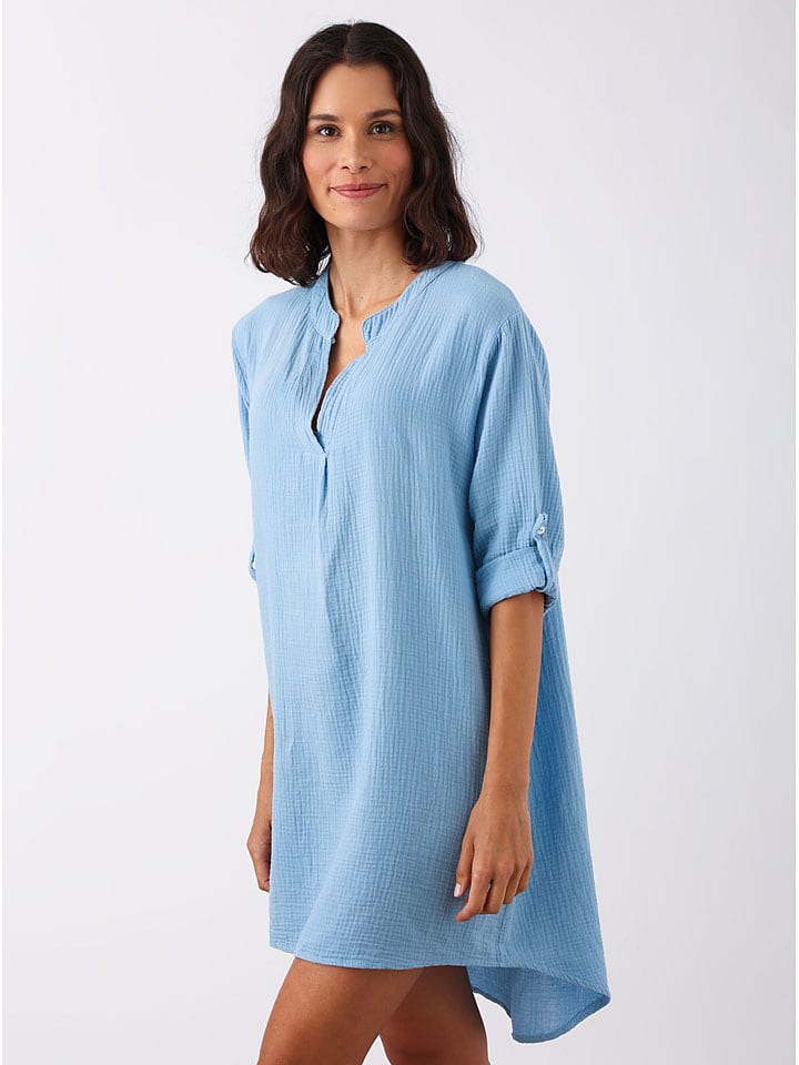 Zwillingsherz Tunika "Rom" w kolorze błękitnym rozmiar: onesize