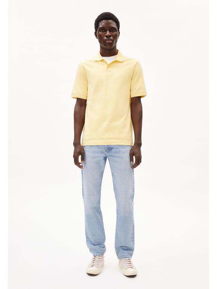 armedangels Koszulka polo "Maario" w kolorze żółtym rozmiar: S