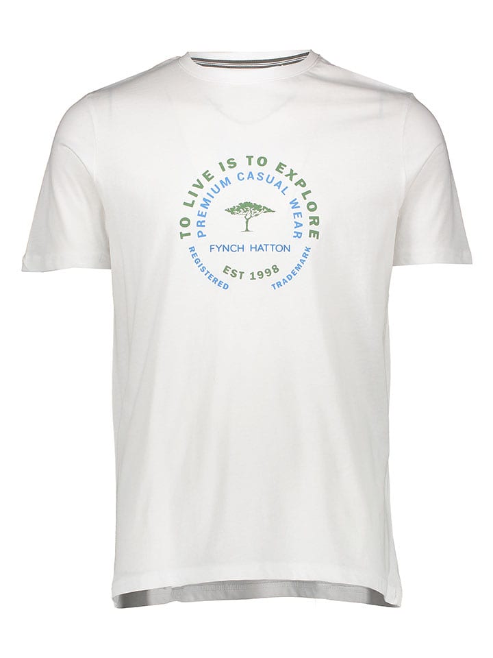 FYNCH-HATTON Koszulka w kolorze białym rozmiar: M