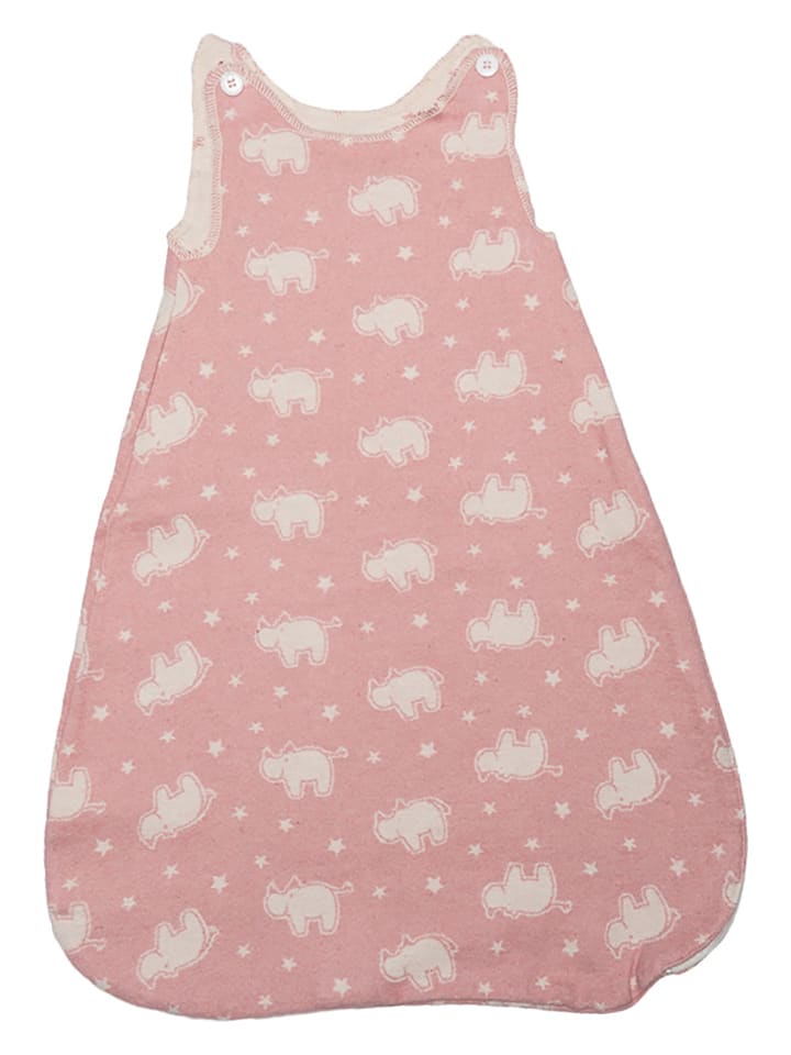 David Fussenegger Śpiworek flanelowy w kolorze jasnoróżowym rozmiar: onesize