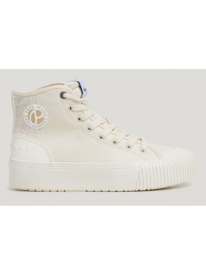 Pepe Jeans FOOTWEAR Sneakersy "Samoi" w kolorze kremowym rozmiar: 36