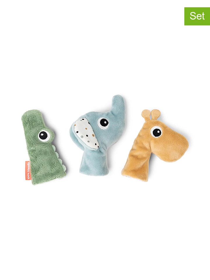 done by deer Pacynki (3 szt.) "Deer Friends" w różnych kolorach na palec - 3+ rozmiar: onesize