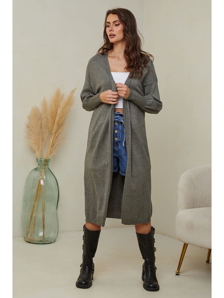 Joséfine Kardigan "Heviz" w kolorze khaki rozmiar: XL