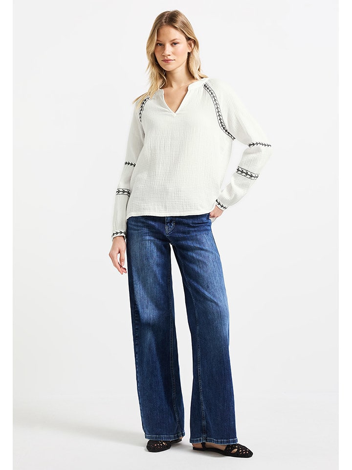 Street One Bluzka w kolorze białym rozmiar: 42