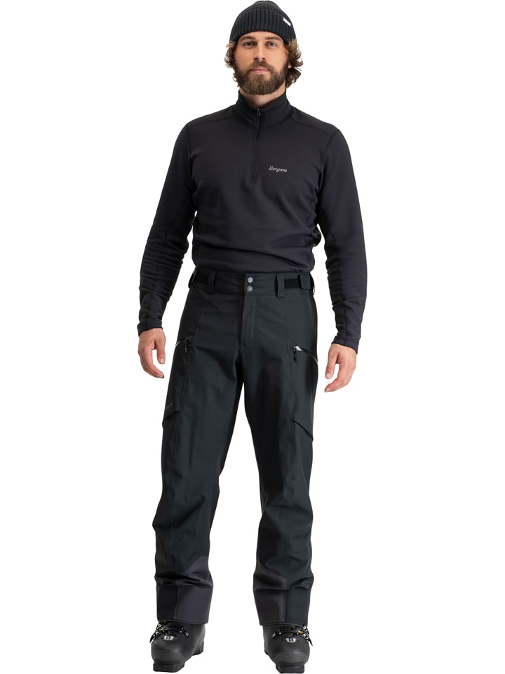 Bergans Spodnie narciarskie "Oppdal" w kolorze czarnym rozmiar: M