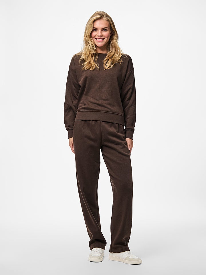 Pieces Bluza "Chilli" w kolorze brązowym rozmiar: M