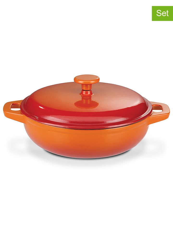 GSW 2-częściowy zestaw "Shadow" w kolorze pomarańczowym - Ø 30 cm rozmiar: onesize