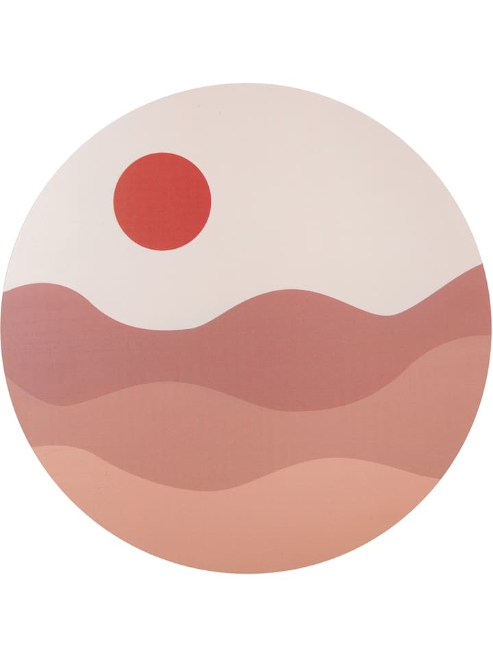 Present Time Dekoracja ścienna "Sunset" w kolorze jasnoróżowym - Ø 40 cm rozmiar: onesize