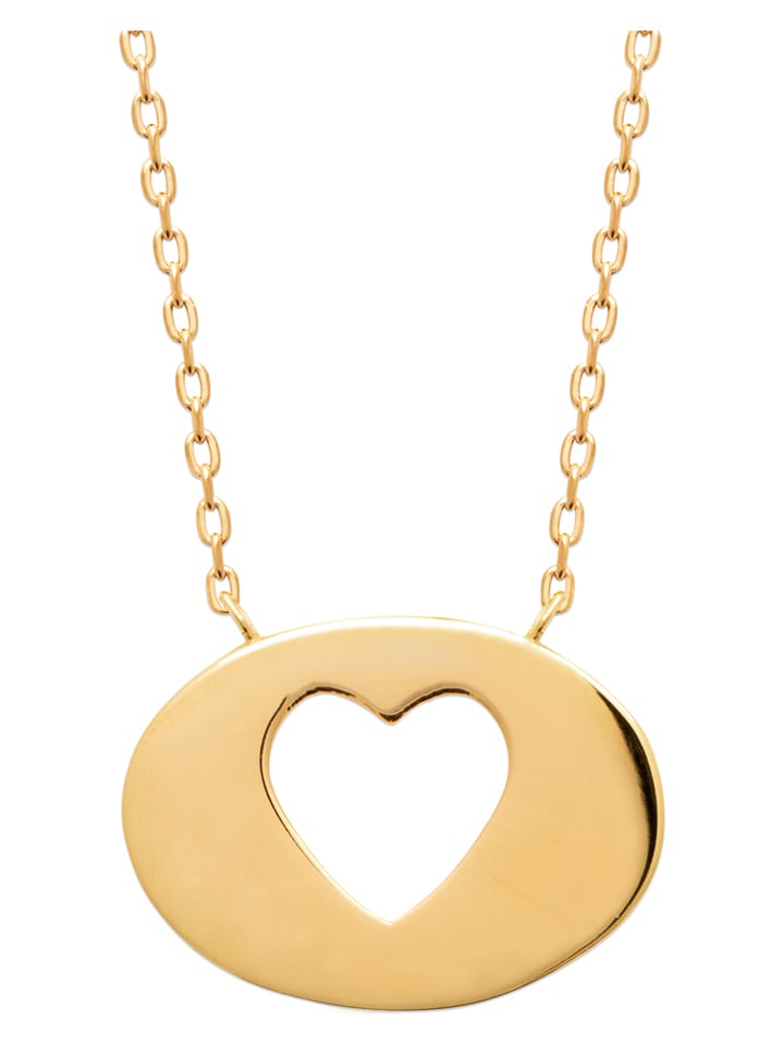 L'Atélier Précieux Pozłacany naszyjnik z elementem ozdobnym - dł. 45 cm rozmiar: onesize