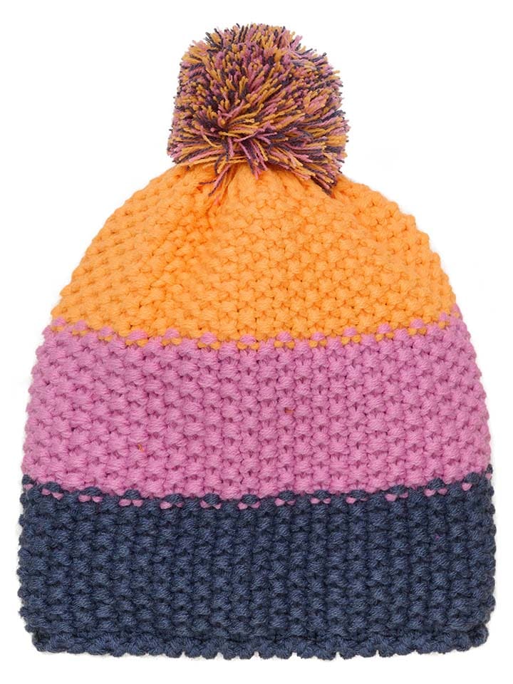 Color Kids Czapka w kolorze pomarańczowo-fioletowo-granatowym rozmiar: 52 cm