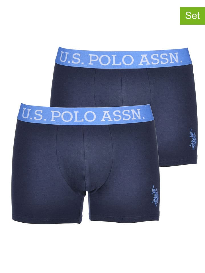 U.S. Polo Assn. Bokserki (2 pary) w kolorze granatowym rozmiar: XXL