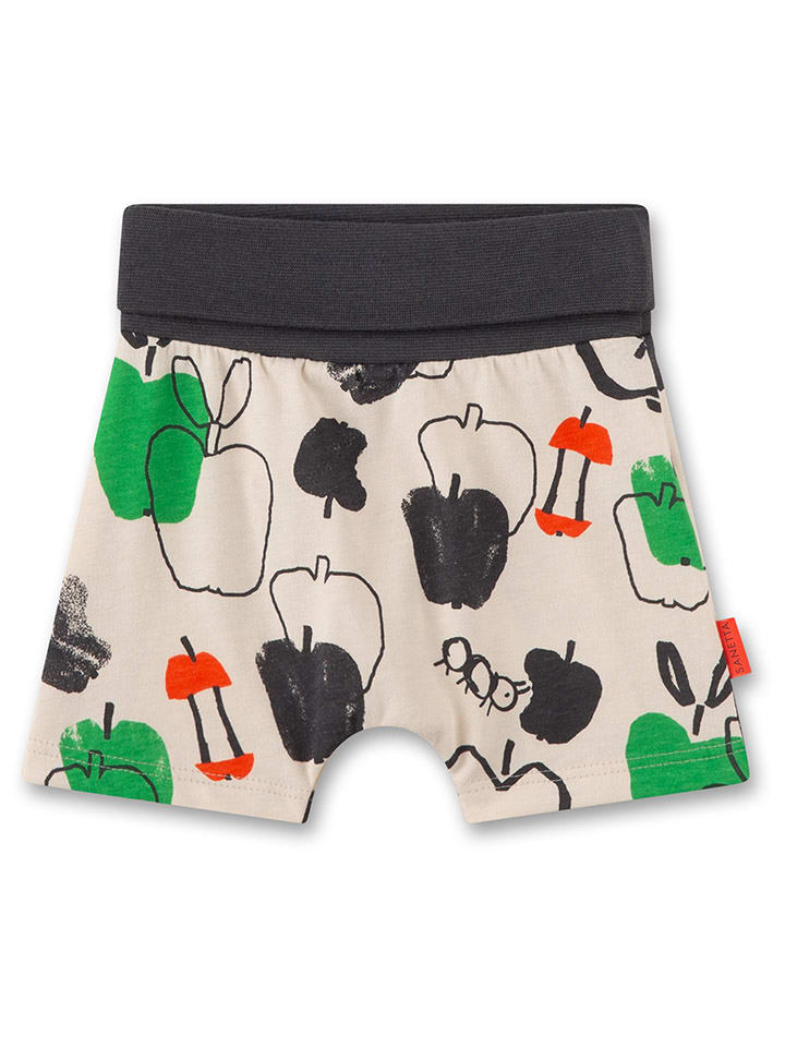 Sanetta Kidswear Szorty w kolorze kremowym ze wzorem rozmiar: 68