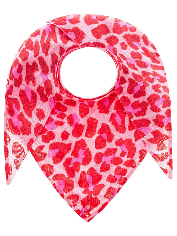 Zwillingsherz Kaszmirowa chusta trójkątna w kolorze czerwonym - 175 x 120 cm rozmiar: onesize