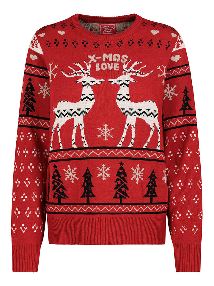 Sublevel Sweter w kolorze czerwonym rozmiar: L