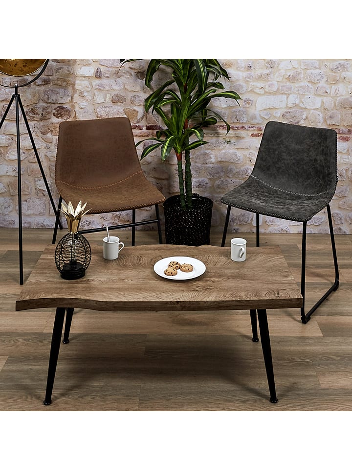 Ethnical Life Stół "Forest" w kolorze brązowym - 100 x 75 x 75,5 cm rozmiar: onesize