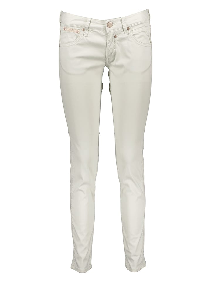 Herrlicher Spodnie w kolorze białym rozmiar: W24/L30