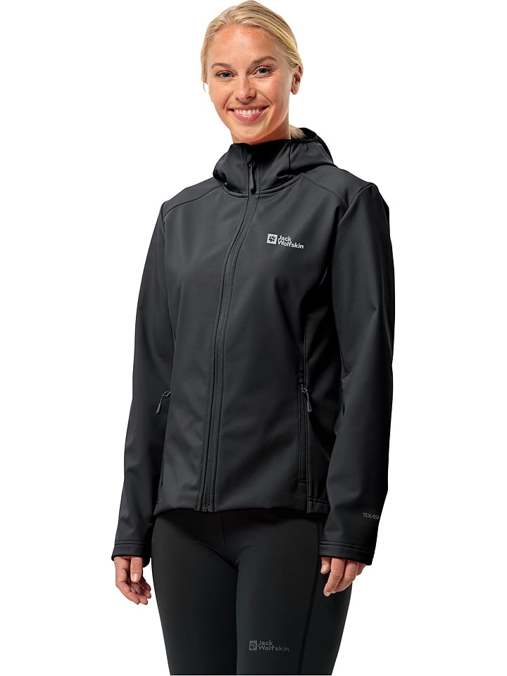 Jack Wolfskin Kurtka softshellowa "Bornberg" w kolorze czarnym rozmiar: M