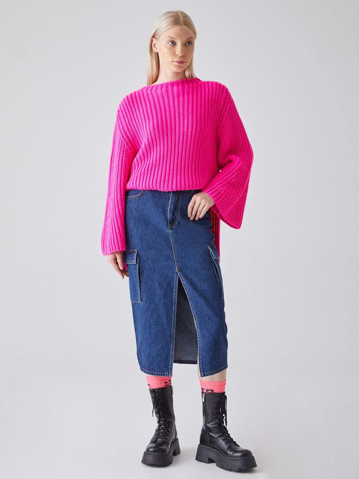 LTB Spódnica dżinsowa "Ariella" w kolorze granatowym rozmiar: M