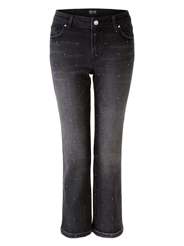 Oui Dżinsy - Slim fit - w kolorze antracytowym rozmiar: 36