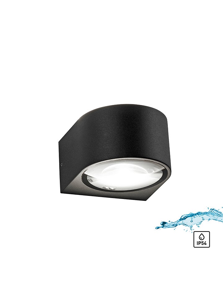 Paul Neuhaus Lampa ścienna LED w kolorze czarnym - wys. 6,8 x Ø 11 cm rozmiar: onesize