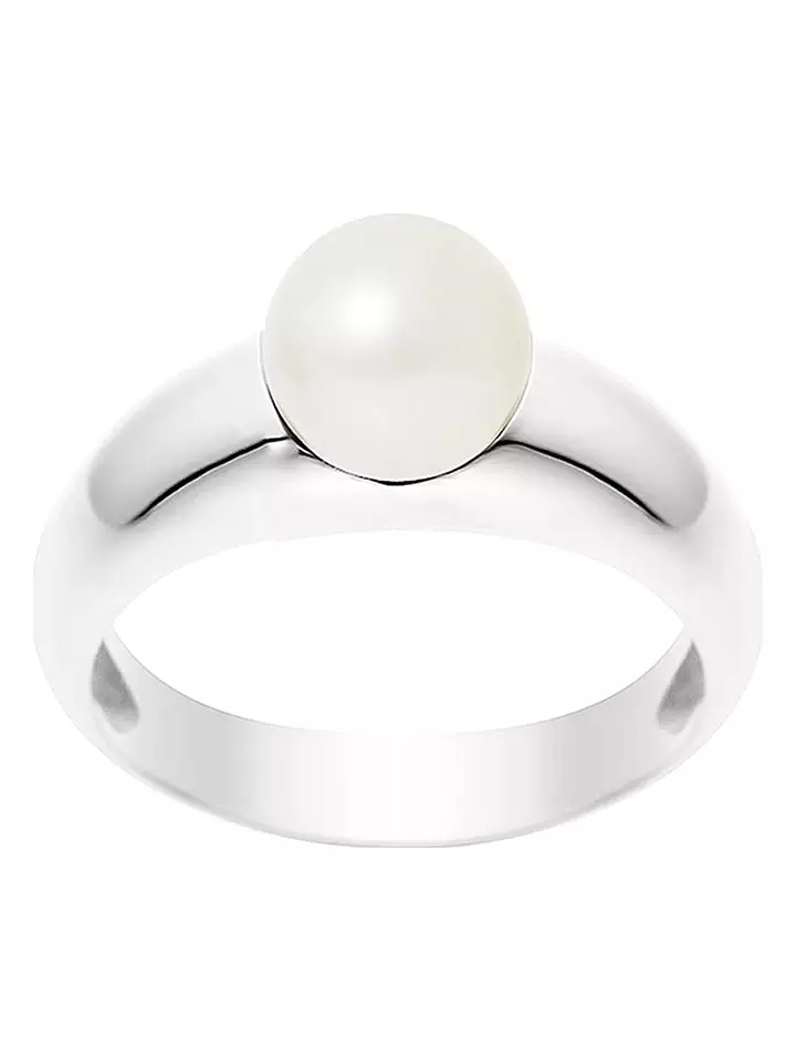 Pearline Srebrny pierścionek z perłą rozmiar: 58