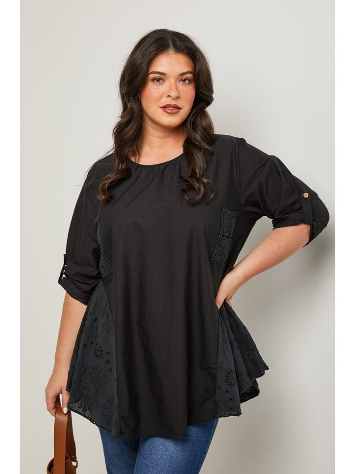 Curvy Lady Bluzka w kolorze czarnym rozmiar: 44/46