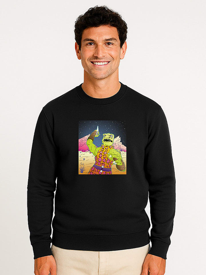 WOOOP Bluza "Reptilian Warrior" w kolorze czarnym rozmiar: XS