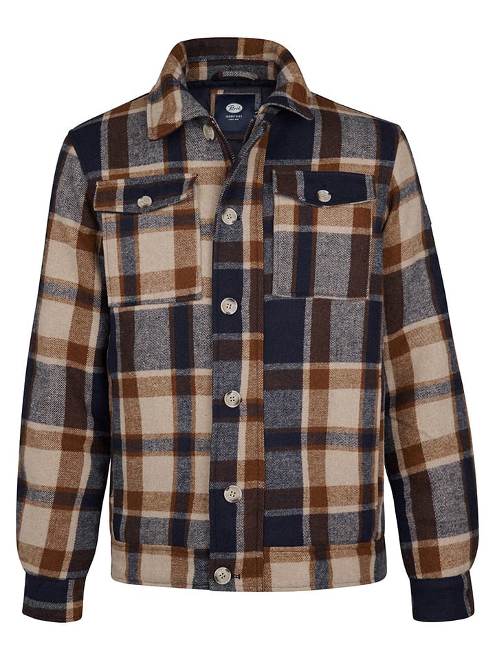 Petrol Industries Kurtka przejściowa "Minnesota" w kolorze beżowo-granatowym rozmiar: XL