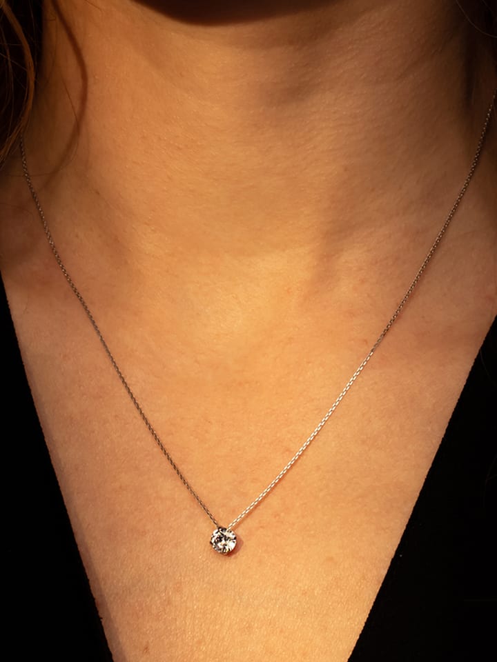 OR ÉCLAT Złota zawieszka z cyrkonią rozmiar: onesize