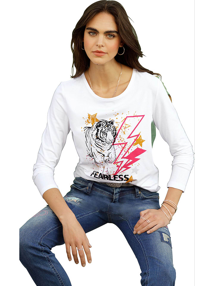 Heine Koszulka w kolorze białym rozmiar: 40