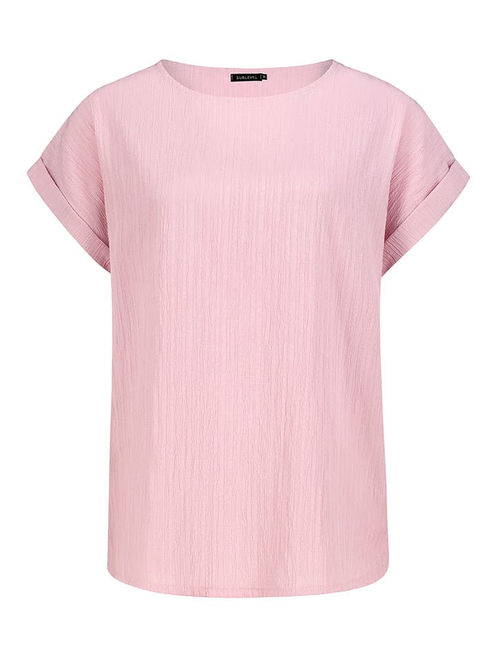 Sublevel Bluzka w kolorze jasnoróżowym rozmiar: L