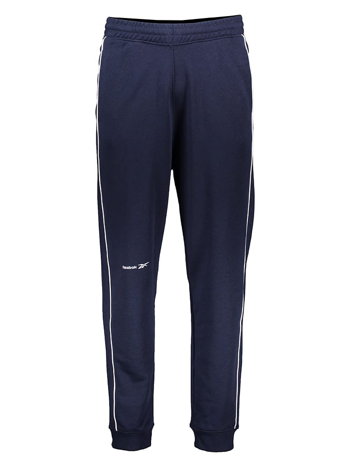 Reebok Spodnie dresowe w kolorze granatowym rozmiar: M