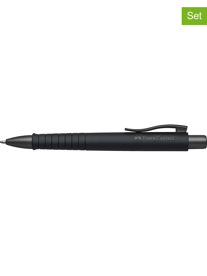 Faber-Castell Długopisy (2 szt.) "Poly Ball Urban" w kolorze czarnym rozmiar: onesize