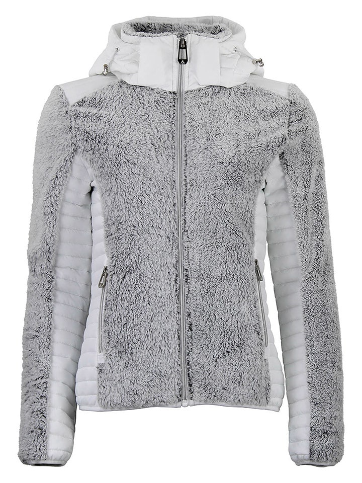 Peak Mountain Kurtka polarowa "Amarant" w kolorze szarym rozmiar: XL