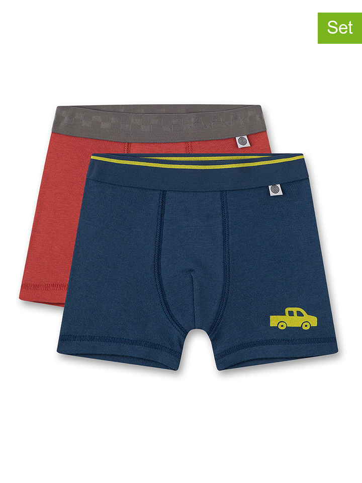 Sanetta Bokserki (2 pary) w kolorze granatowo-czerwonym rozmiar: 104