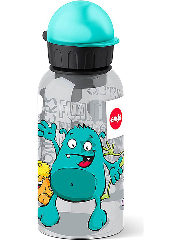 Emsa Bidon "Kids Tritan" w kolorze szaro-turkusowym - 400 ml rozmiar: onesize