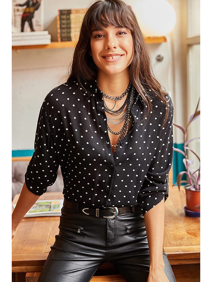 Olalook Bluzka "Olalook" w kolorze czarnym rozmiar: L