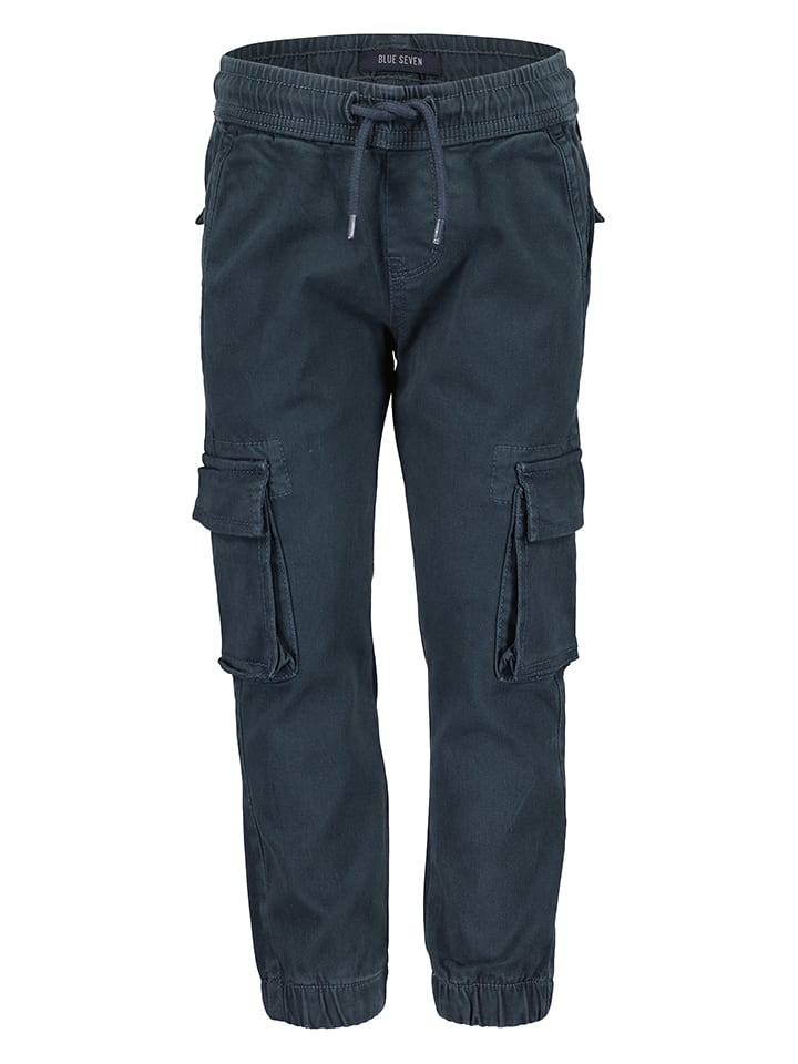 Blue Seven Bojówki w kolorze granatowym rozmiar: 98