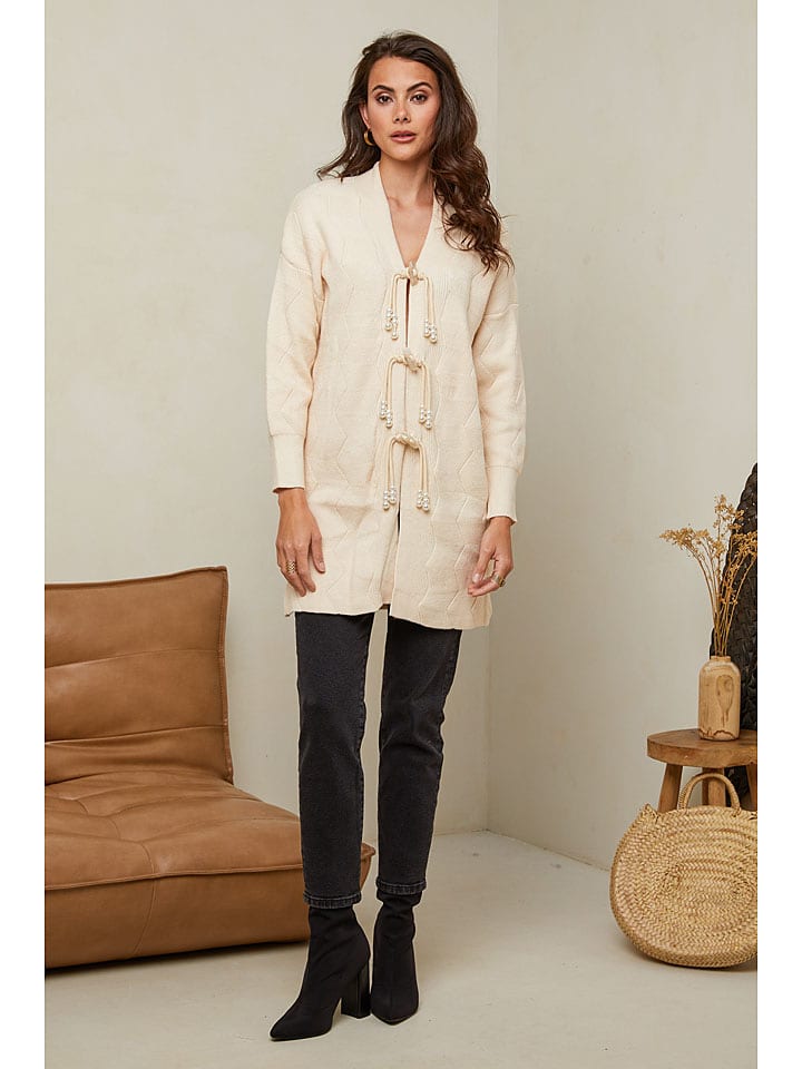 Soft Cashmere Kardigan w kolorze beżowym rozmiar: 38/40