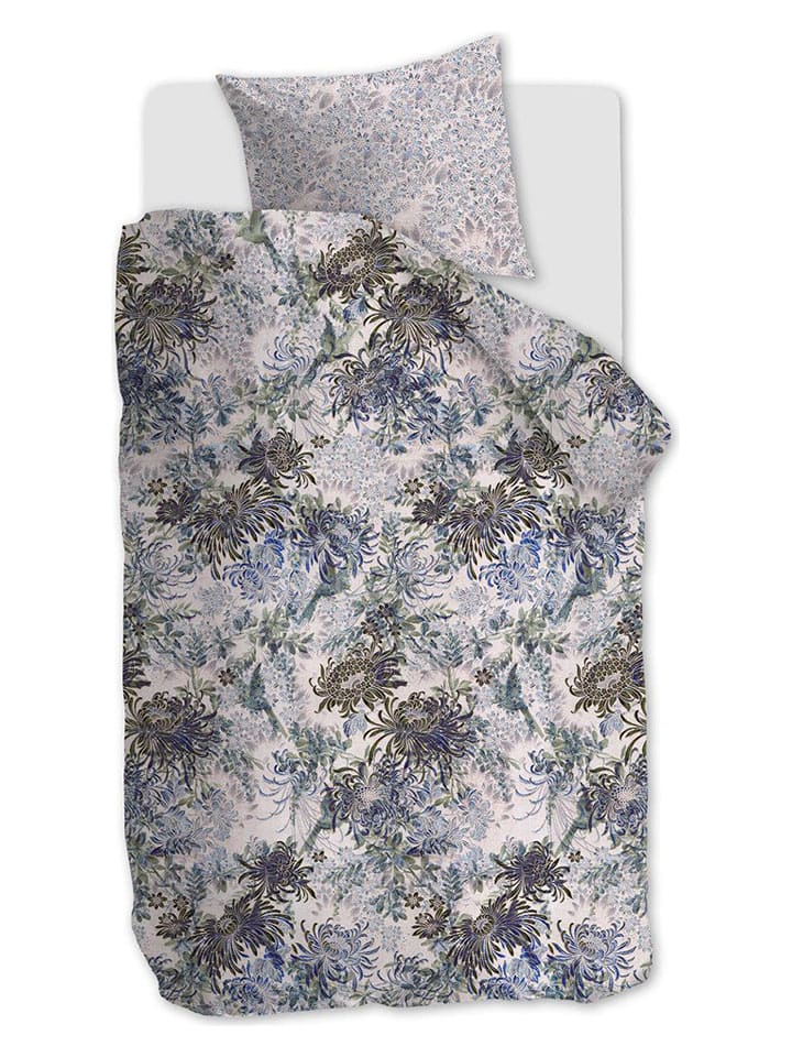 At Home Komplet pościeli "Full of Beauty" w kolorze niebiesko-zielonym rozmiar: 200x200/220 cm