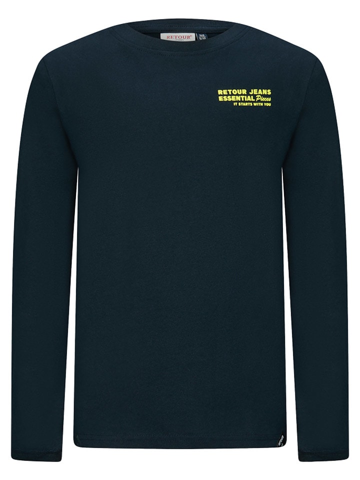 Retour Koszulka "Kjell" w kolorze granatowym rozmiar: 122/128