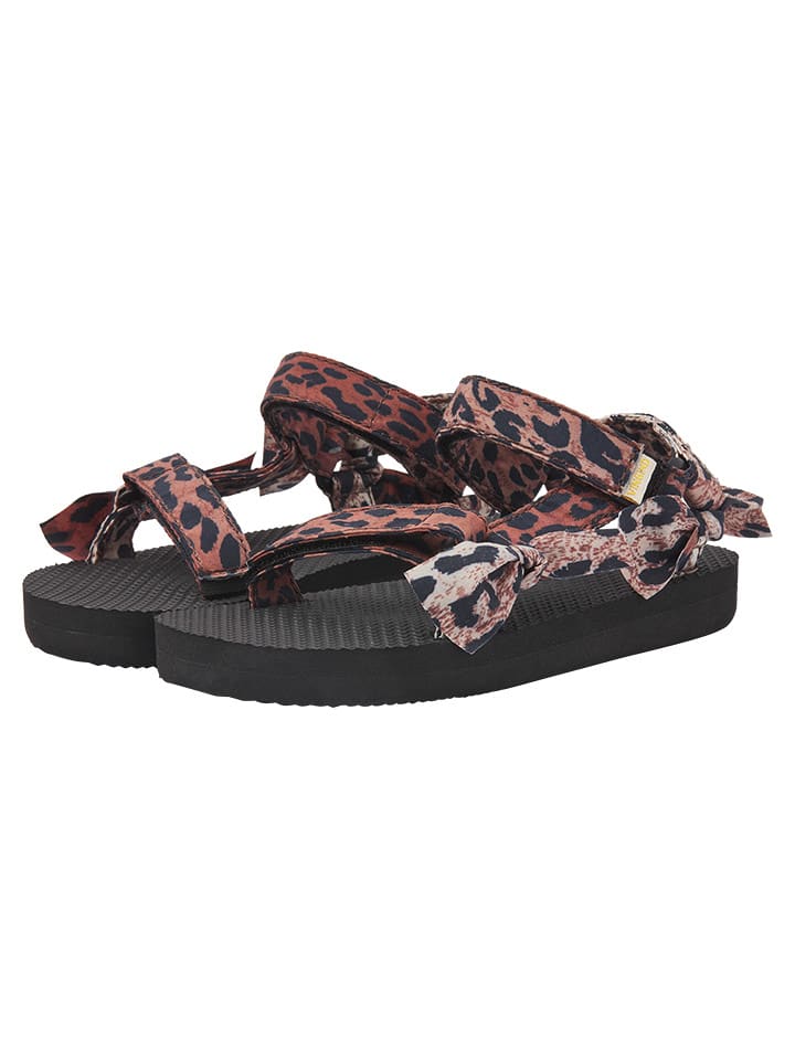 Vingino Sandały "Tessa" w kolorze jasnobrązowo-czarnym rozmiar: 32