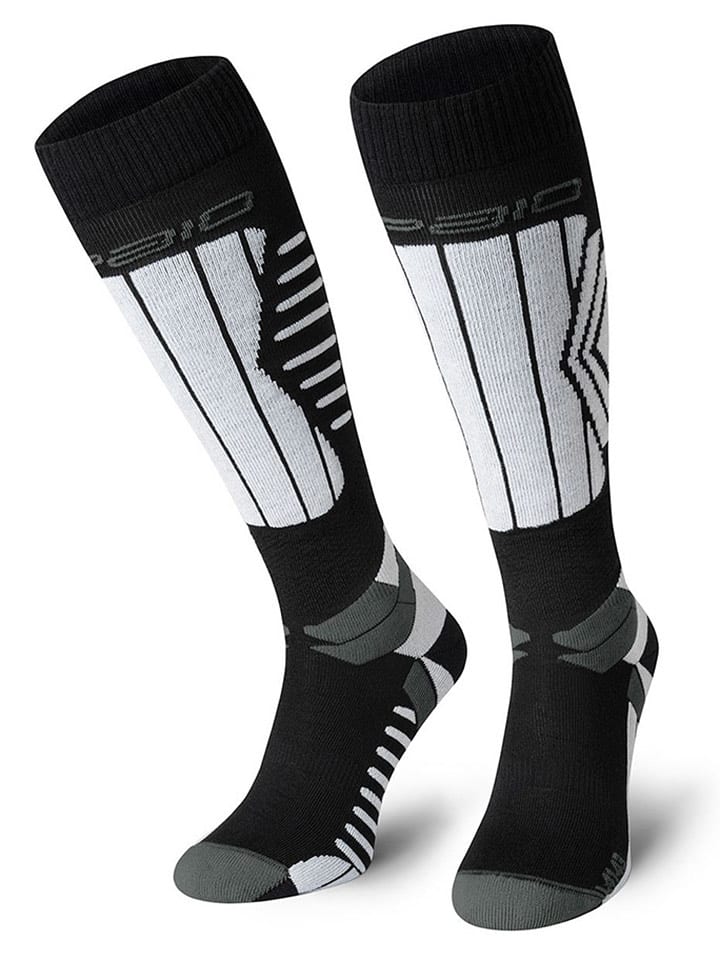 Spaio Podkolanówki narciarskie "Play" w kolorze czarno-szaro-białym rozmiar: 41-43