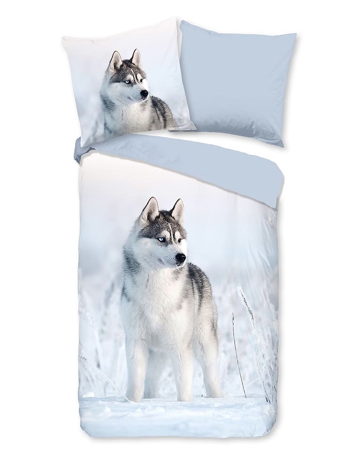 Good Morning Komplet pościeli "Sachar" w kolorze błękitnym rozmiar: 200x220 cm