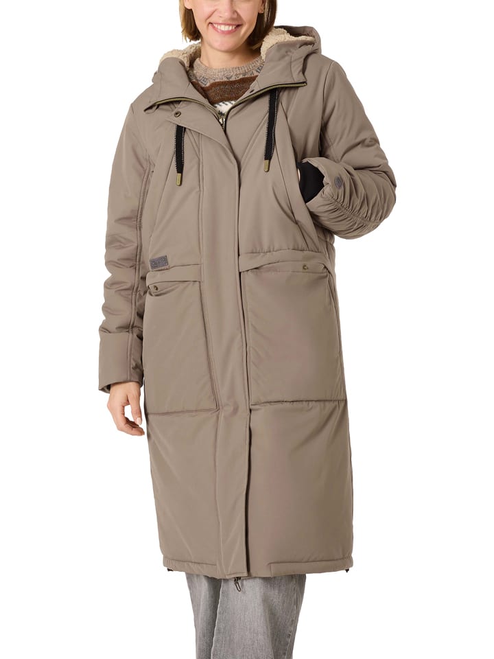 Timezone Płaszcz zimowy w kolorze beżowym rozmiar: XXL