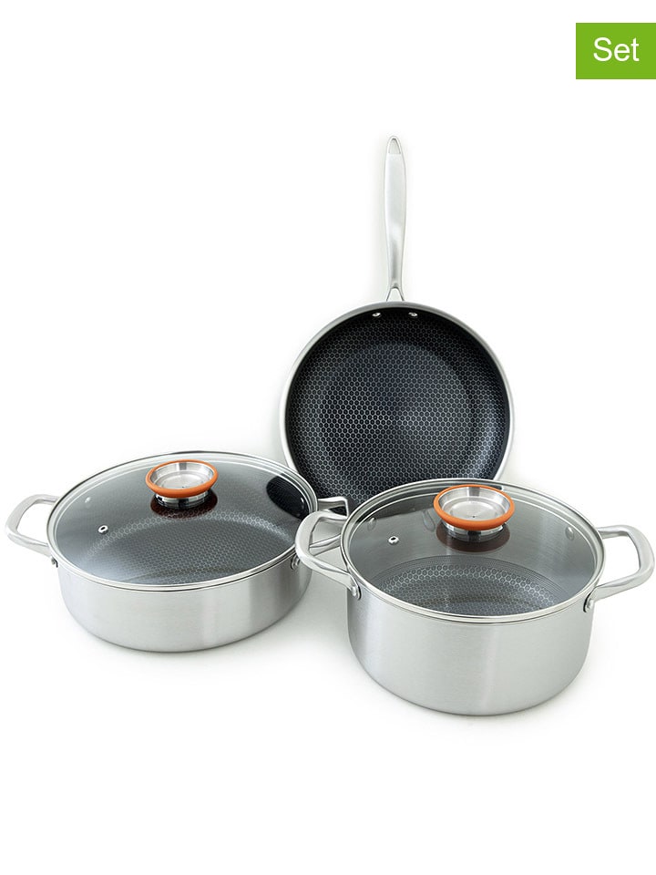 Laguiole 5-częściowy zestaw ''Blackcube'' w kolorze srebrnym rozmiar: onesize