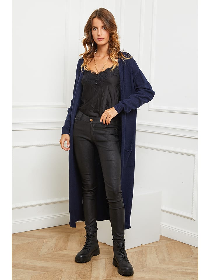 So Cachemire Kardigan "Acor" w kolorze granatowym rozmiar: S