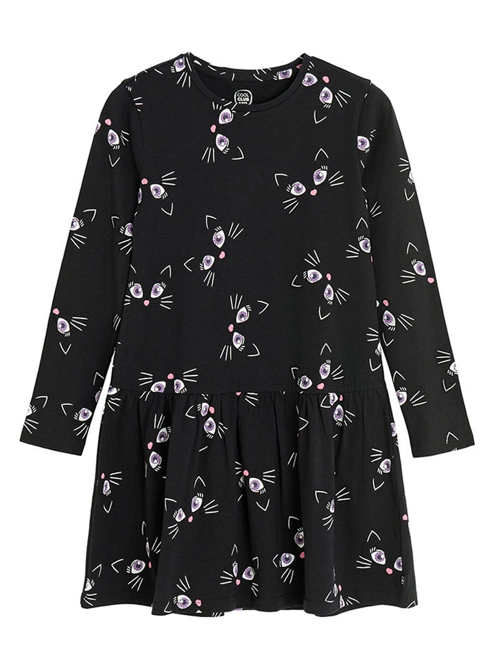 COOL CLUB Sukienka w kolorze czarno-biało-fioletowym rozmiar: 92