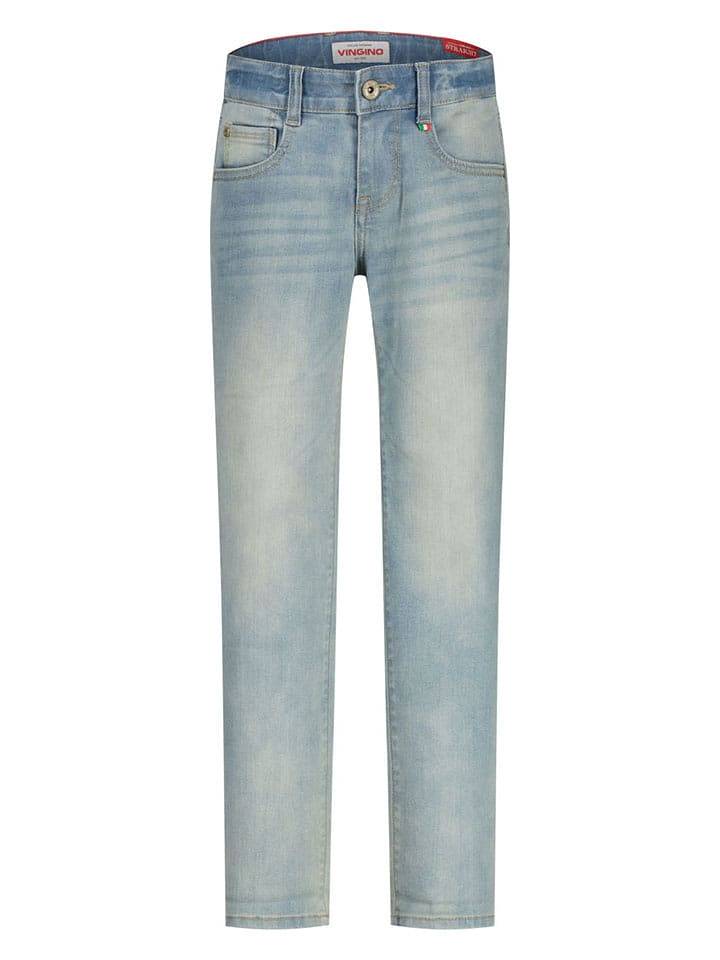 Vingino Dżinsy - Comfort fit - w kolorze błękitnym rozmiar: 164