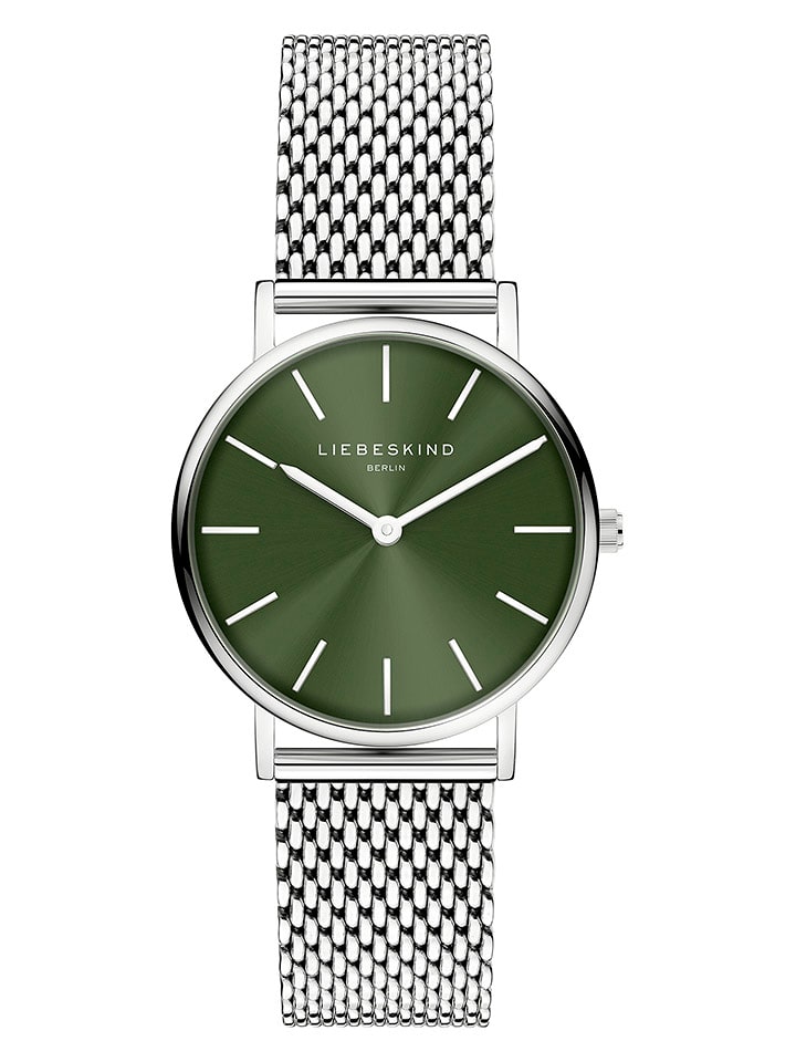 Liebeskind Zegarek kwarcowy w kolorze srebrno-oliwkowym rozmiar: onesize